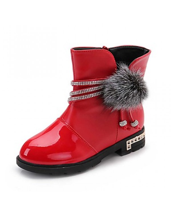 Girl's Boots Spring / Fall / Winter Snow Boots / Motorcycle Boots / Bootie / Comfort Leather Outdoor /  Casual  Zipper  