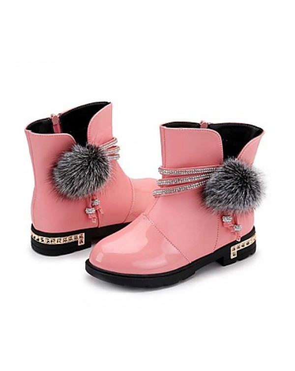 Girl's Boots Spring / Fall / Winter Snow Boots / Motorcycle Boots / Bootie / Comfort Leather Outdoor /  Casual  Zipper  