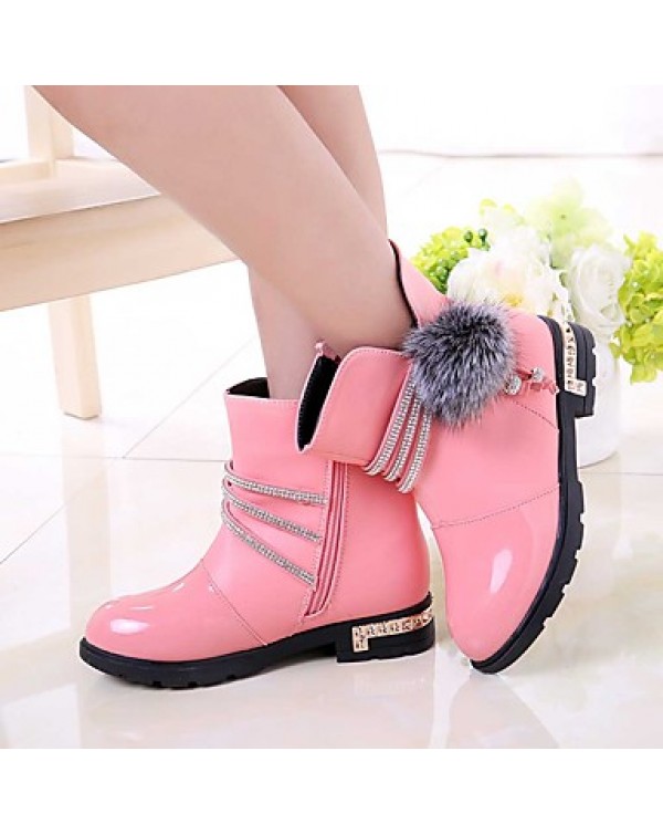 Girl's Boots Spring / Fall / Winter Snow Boots / Motorcycle Boots / Bootie / Comfort Leather Outdoor /  Casual  Zipper  