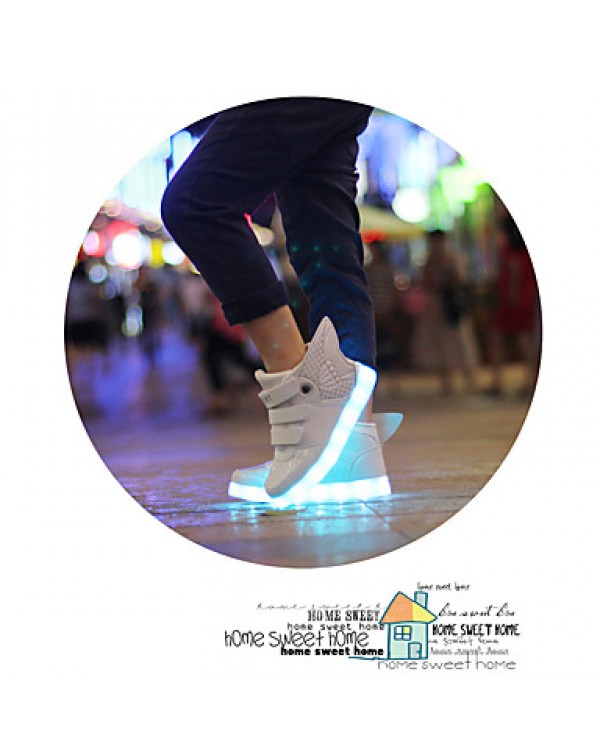 Boy's Boots Spring / Summer / Fall / Winter Comfort PU Outdoor / Athletic / Casual Flat Heel Others LED shoes  