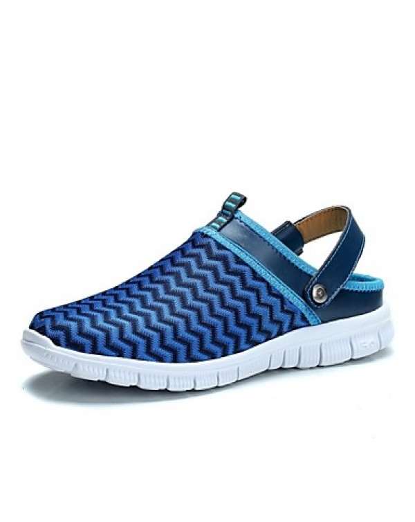 Men's Shoes Fabric Outdoor / Casual / Athletic Fashion Sneakers Outdoor / Casual / Athletic Black / Blue / Gray  