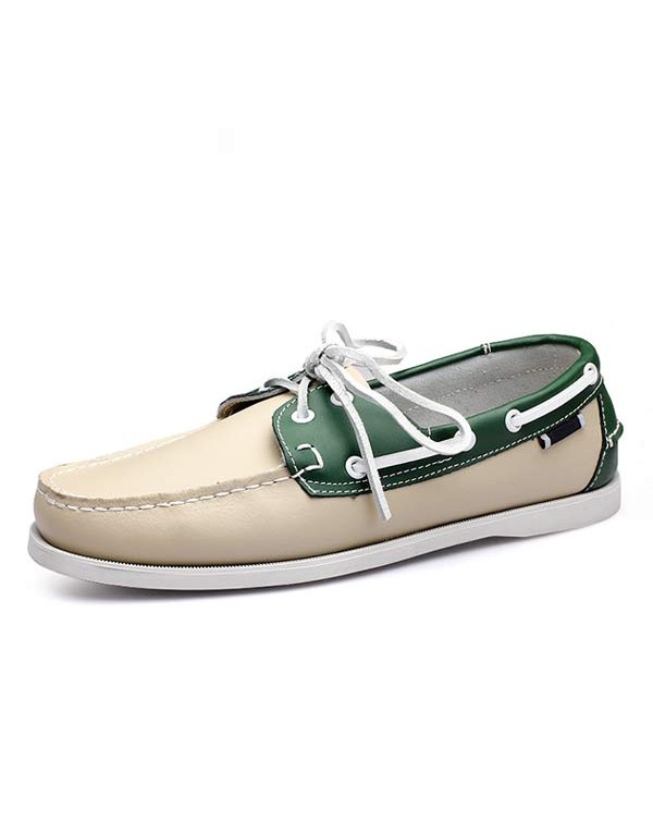 MEN'S LEATHER BOAT SHOES 41603460