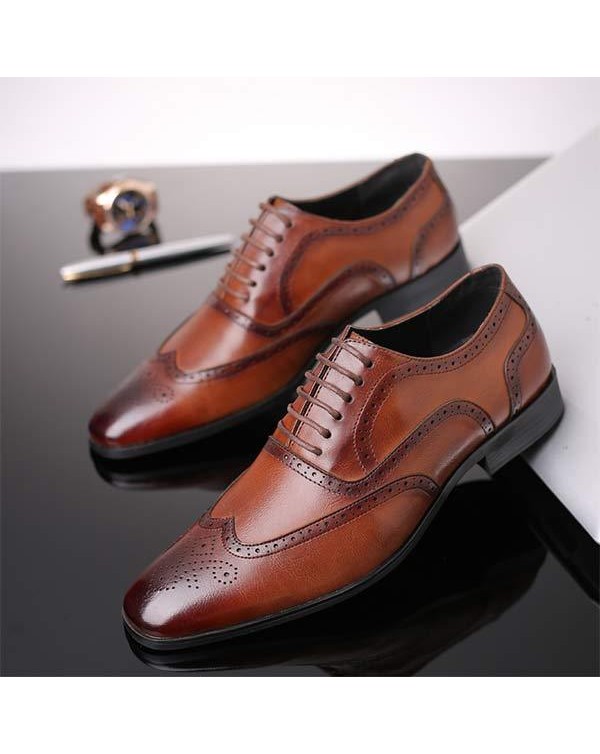 MEN'S BROGUE BUSINESS SHOES 02236217