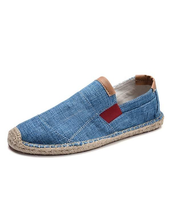 MEN'S LINEN CANVAS FISHERMAN'S SHOES 47496696