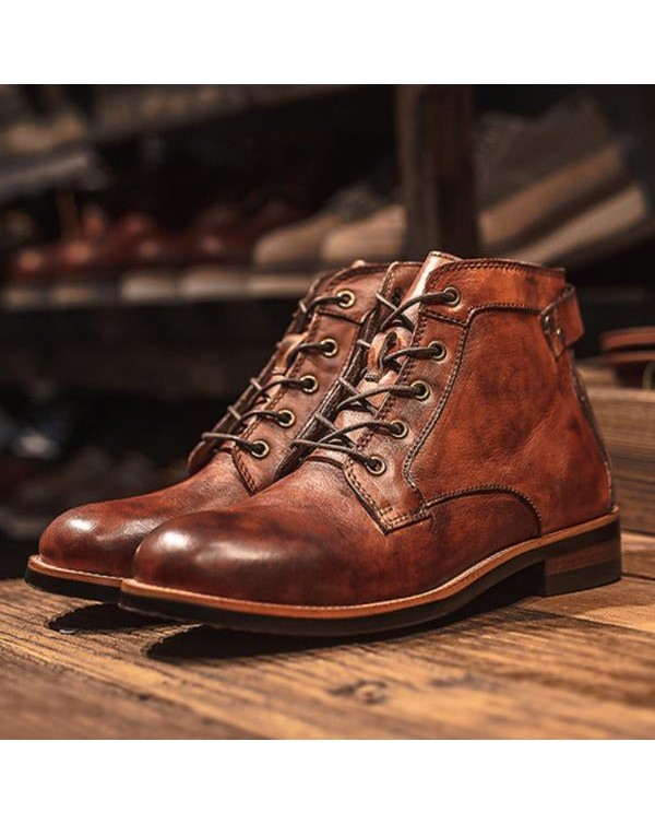 VINTAGE MEN'S LACE-UP MARTIN BOOTS