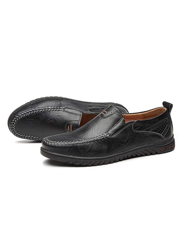 MEN'S SLIP-ON CASUAL LEATHER SHOES 08026252