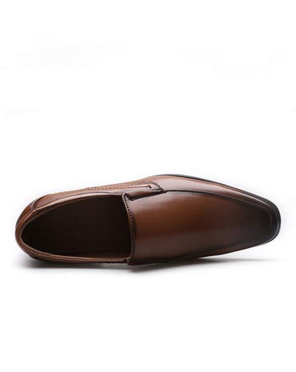 MEN'S SLIP ON SMALL SQUARE LEATHER SHOES 17995831