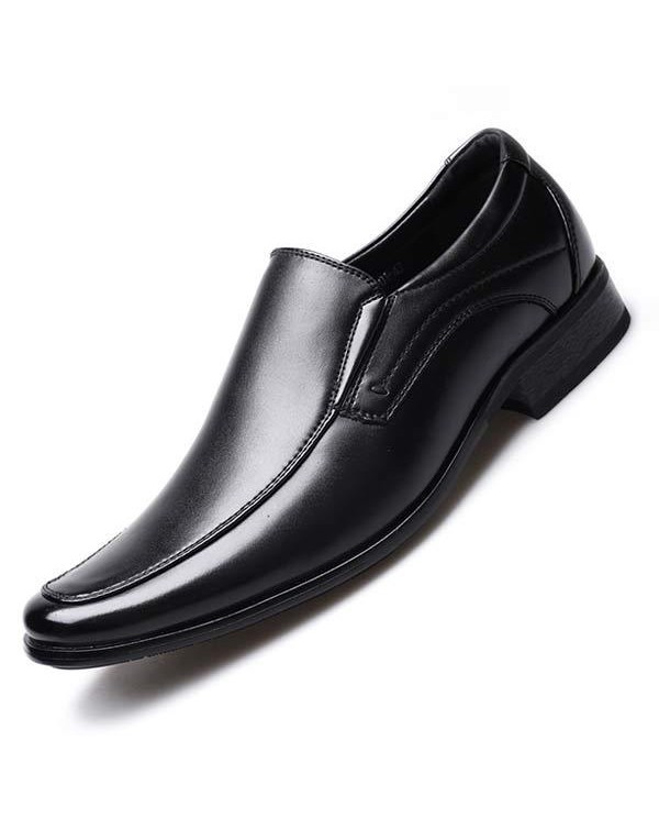 MEN'S SLIP ON SMALL SQUARE LEATHER SHOES 17995831