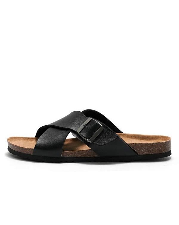 MEN'S CROSS STRAP SLIPPERS 99577710