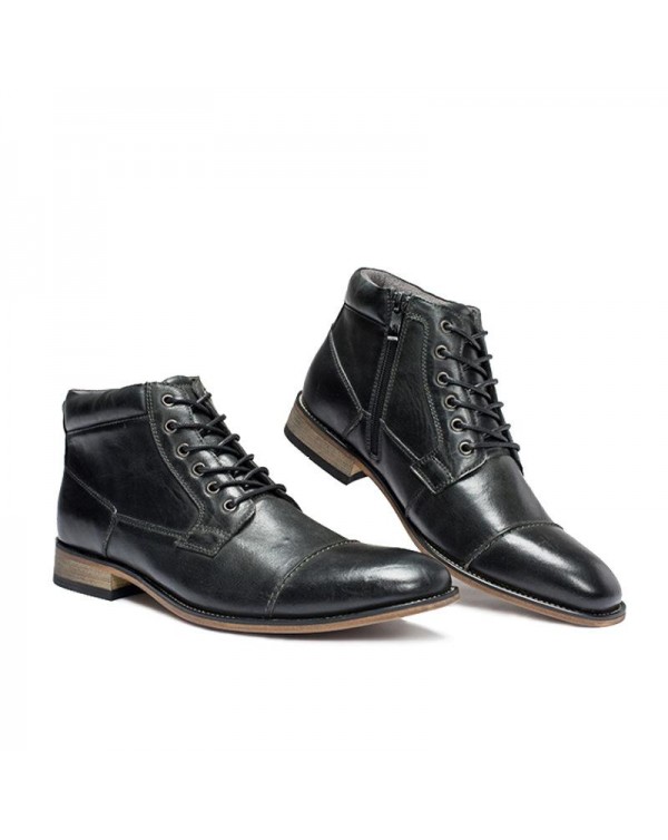 MEN'S VINTAGE LACE UP ANKLE BOOTS 97500819Z